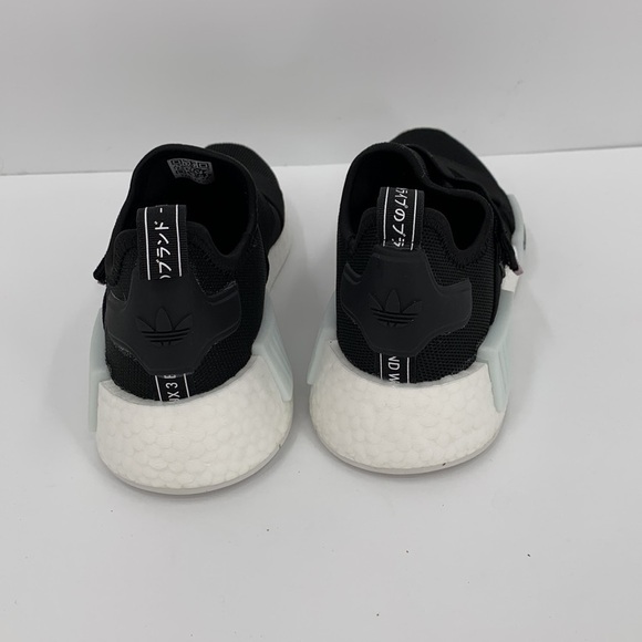 Adidas NMD R1 slip-on sneaker black white chunky strap women 6.5 - Picture 5 of 7